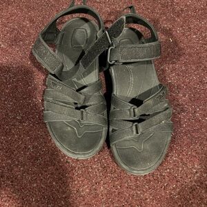 Teva Black Adjustable Sandals